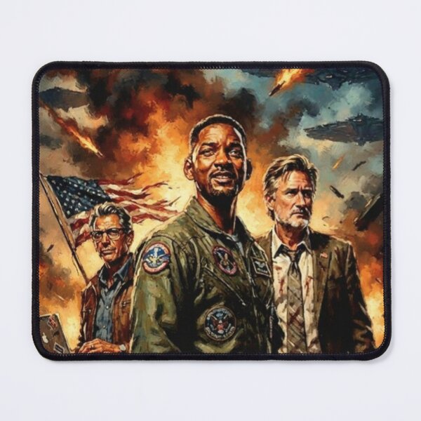 Item preview, Independence Day Retro Sci-Fi Action Alien Invasion Tribute Art Movie Poster designed and sold by Art's Diner.
