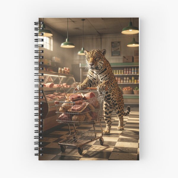 Item preview, Jaguar Visits the Butcher Shop designed and sold by Tridentulus.
