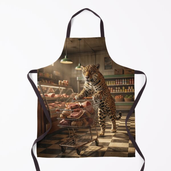 Item preview, Jaguar Visits the Butcher Shop designed and sold by Tridentulus.
