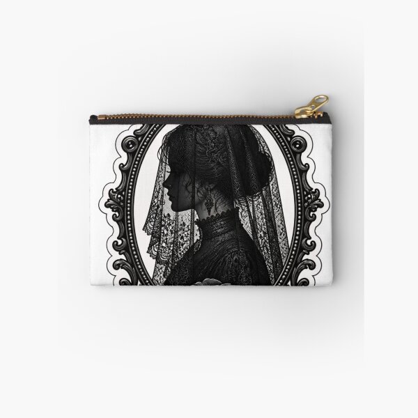 Item preview, Victorian Mourning Lace Veil Cameo Portrait designed and sold by StickyGuys.
