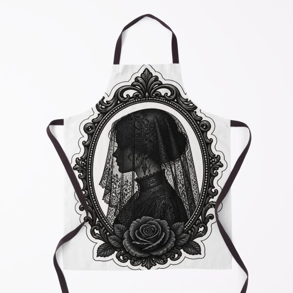 Item preview, Victorian Mourning Lace Veil Cameo Portrait designed and sold by StickyGuys.