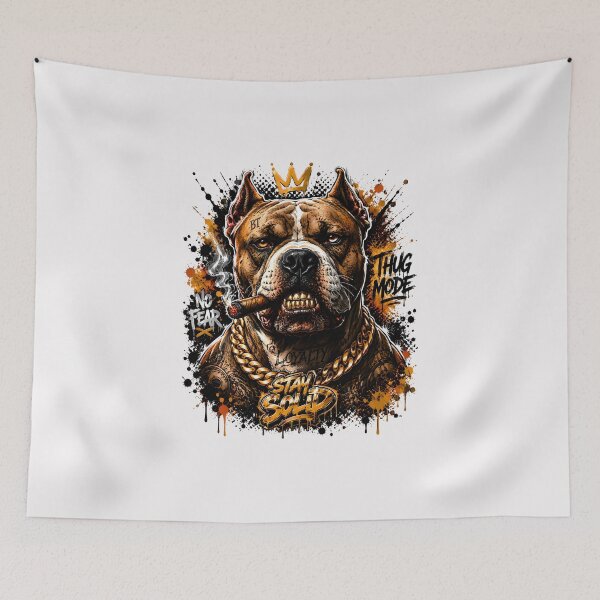 Item preview, Stay Solid Pitbull – Gangster Dog Streetwear Urban Graphic designed and sold by Bizon2910.