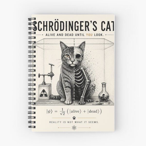 Item preview, Schrödinger's Cat | Physics & Quantum Mechanics Design designed and sold by cosmorastudio.