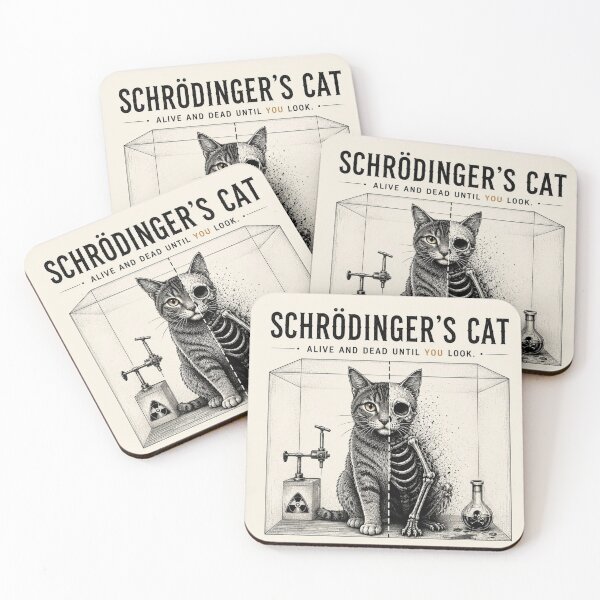 Item preview, Schrödinger's Cat | Physics & Quantum Mechanics Design designed and sold by cosmorastudio.