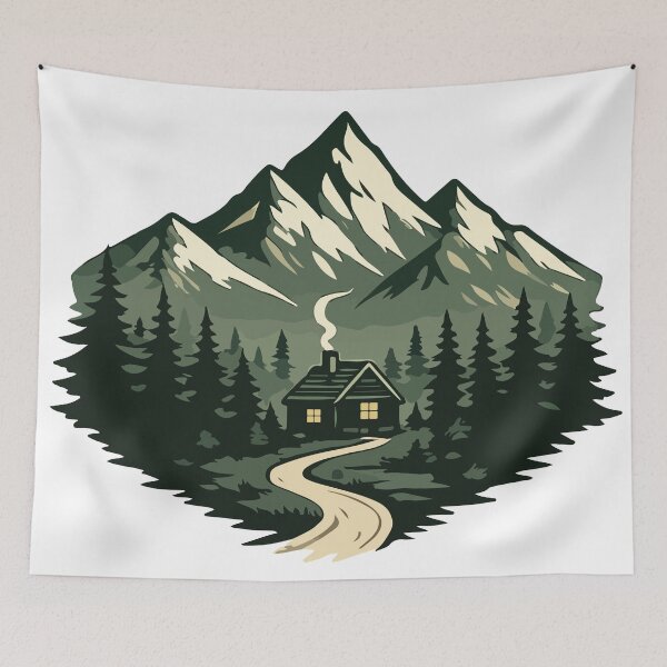 Item preview, Mountain Cabin Escape designed and sold by MouhamedAdel95.