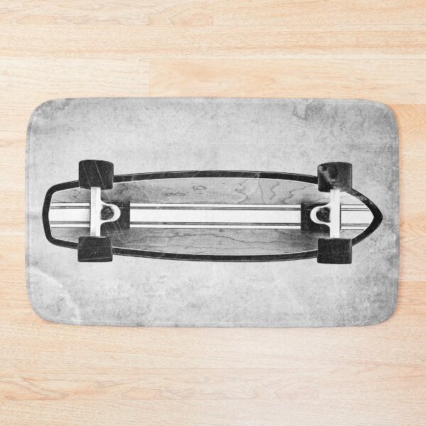 Item preview, Longboard a rayas, estilo vintage, ilustración grabada, arte callejero punk. designed and sold by Ghoul Enterprises.