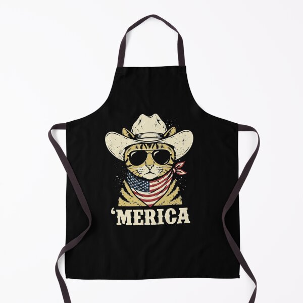 Item preview, Merica Cowboy Cat American Flag Patriotic Design designed and sold by SiarheiYur.