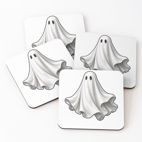 Item preview, Minimalist Floating Sheet Ghost Eerie Modern designed and sold by StickyGuys.