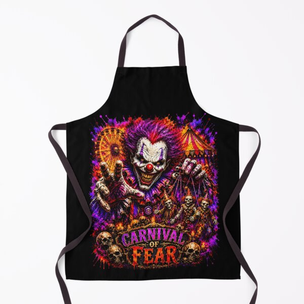 Item preview, Carnival of Fear – Evil Clown Haunted Circus Horror Art designed and sold by Bizon2910.