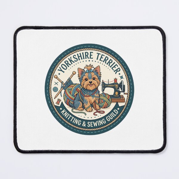 Item preview, Yorkshire Terrier Knitting Sewing Guild Yarn Needle designed and sold by PictoVibe.