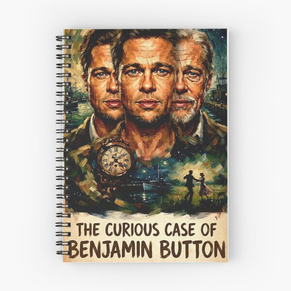 Item preview, The Curious Case of Benjamin Button Retro Fantasy Drama Time Clock Tribute Art Movie Poster designed and sold by Art's Diner.