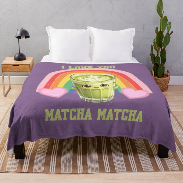 Item preview, Kawaii "I Love You Matcha Matcha" Rainbow Illustration designed and sold by Bluebird Crafted Tee.