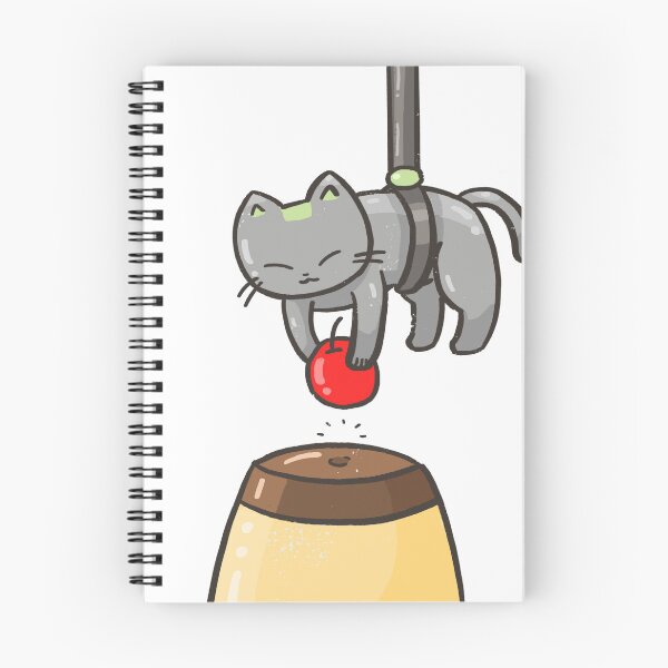 Item preview, Cute suspended chef cat garnish placing cherry in a can(Pudding the Cat) designed and sold by Sleepy-Town.