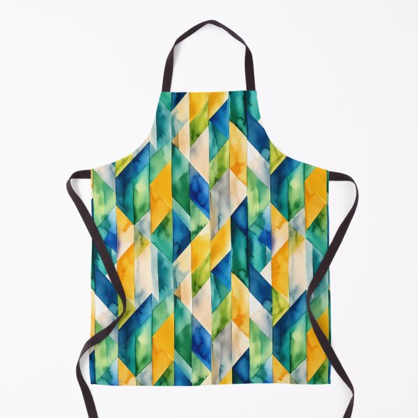 Item preview, Vibrant Watercolor Geometric Abstract Pattern designed and sold by zenjiinspired.