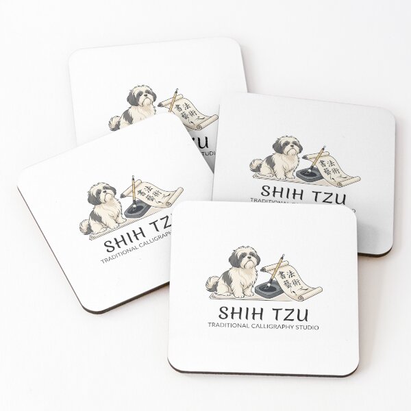 Item preview, Shih Tzu Traditional Calligraphy Ink Brush Parchment designed and sold by PictoVibe.