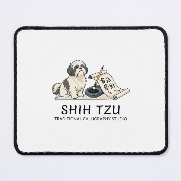 Item preview, Shih Tzu Traditional Calligraphy Ink Brush Parchment designed and sold by PictoVibe.