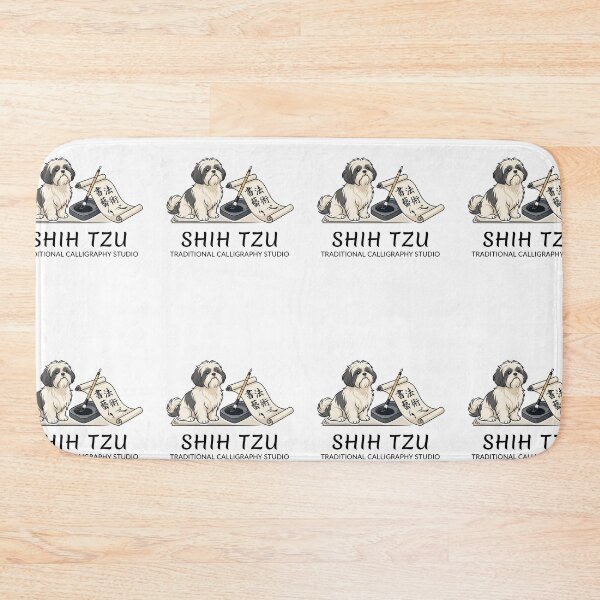 Item preview, Shih Tzu Traditional Calligraphy Ink Brush Parchment designed and sold by PictoVibe.