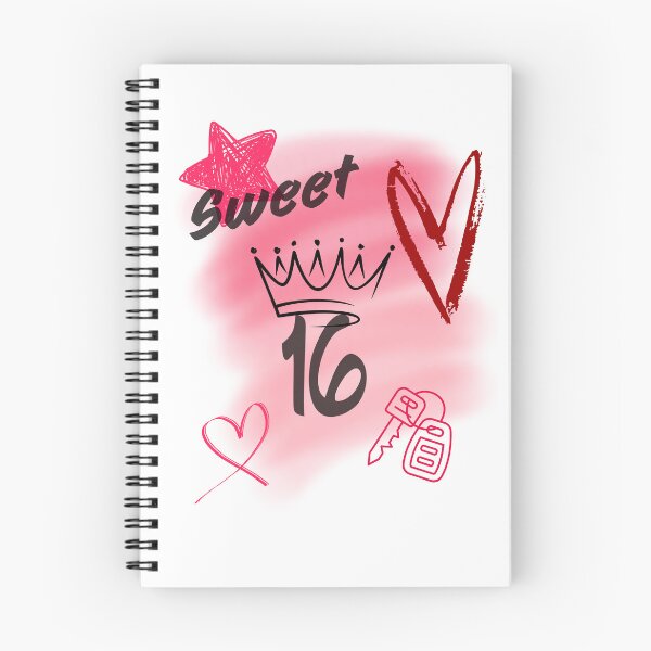 Item preview, Red Sweet 16 Airbrush Aesthetic Topped with a Crown designed and sold by JaymeOctober.