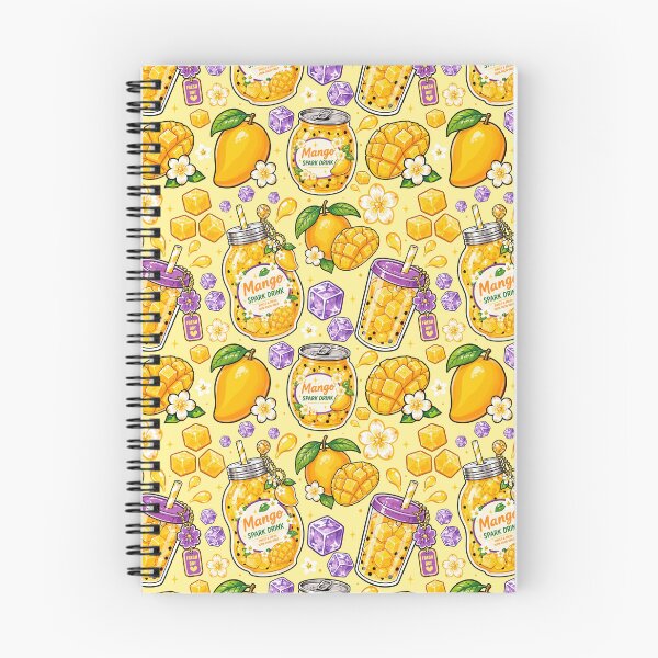Item preview, Mango Spark Drink Seamless Pattern designed and sold by KJackArtwork.