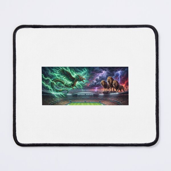 Item preview, "Quetzal Dragon vs Three Lions — Mexico England Fantasy Football 2026 Epic Sticker" designed and sold by VikrantCreative.