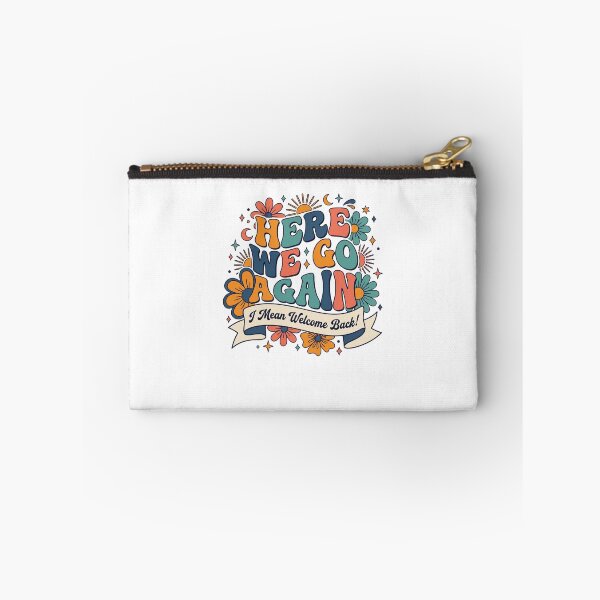 Item preview, Here We Go Again Welcome Back Retro Floral Design designed and sold by SiarheiYur.