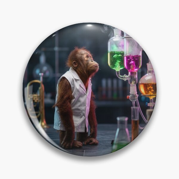 Item preview, Trumpet-Playing Orangutan Is a Knuckle-Dragging Chemist designed and sold by Tridentulus.