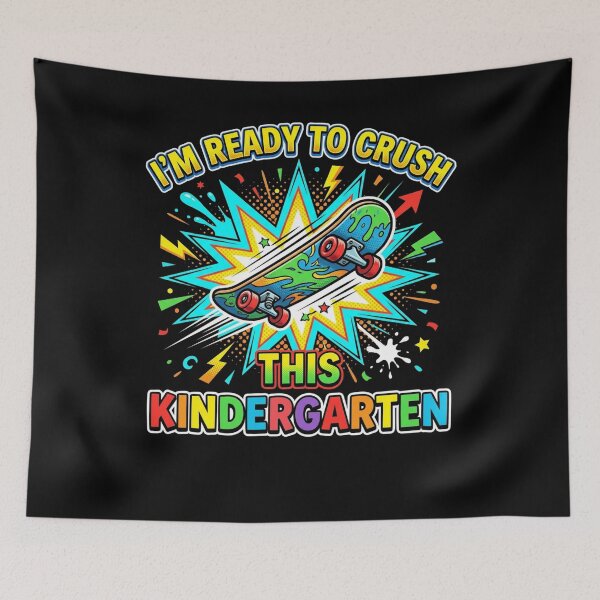 Item preview, Ready To Crush Kindergarten Skateboard Comic Pop Art designed and sold by SiarheiYur.