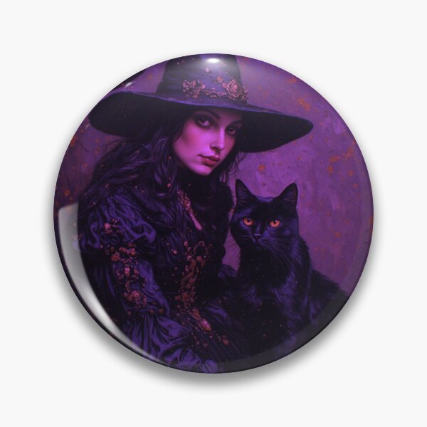 Item preview, Witch and Her Cat designed and sold by TheDarkWardrobe.