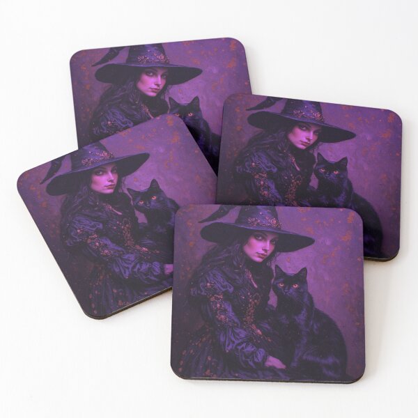 Item preview, Witch and Her Cat designed and sold by TheDarkWardrobe.