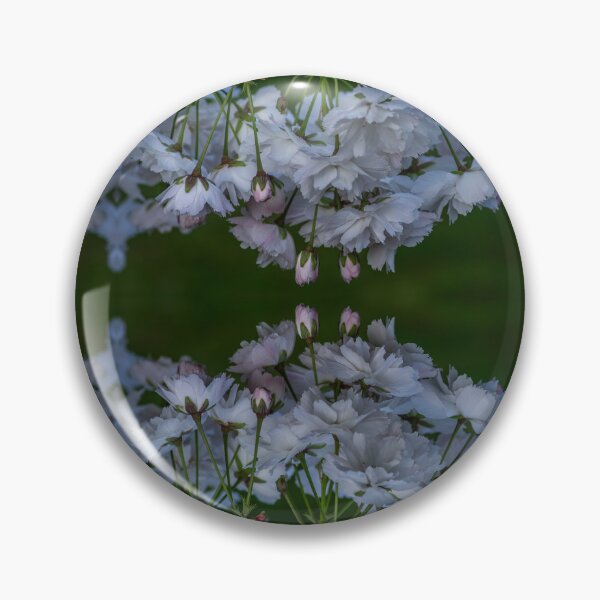 Item preview, Cherry Blossom Kaleidoscope — Elegant Symmetrical Horizontal Sakura Garland Floral Pattern designed and sold by Andrey Yurkevich Art.