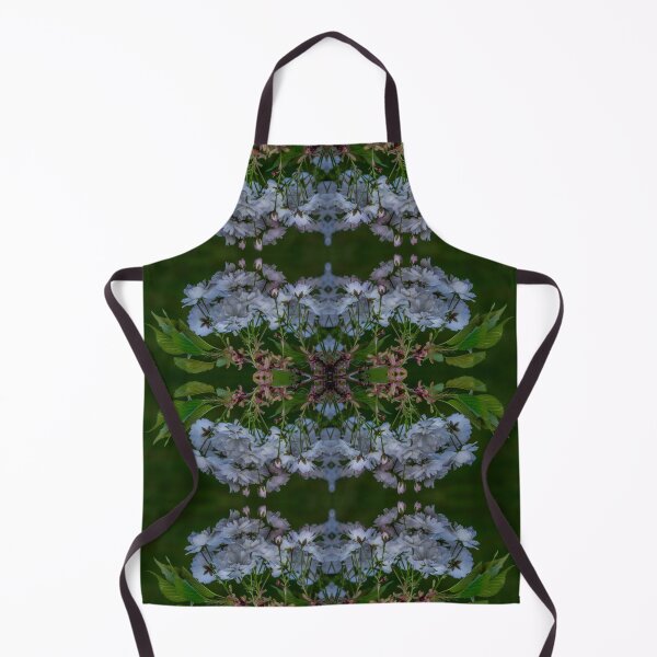 Item preview, Cherry Blossom Kaleidoscope — Elegant Symmetrical Horizontal Sakura Garland Floral Pattern designed and sold by Andrey Yurkevich Art.