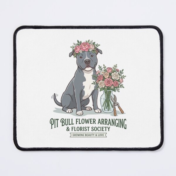 Item preview, Pit Bull Flower Arranging Florist Society Botanical Peony designed and sold by PictoVibe.