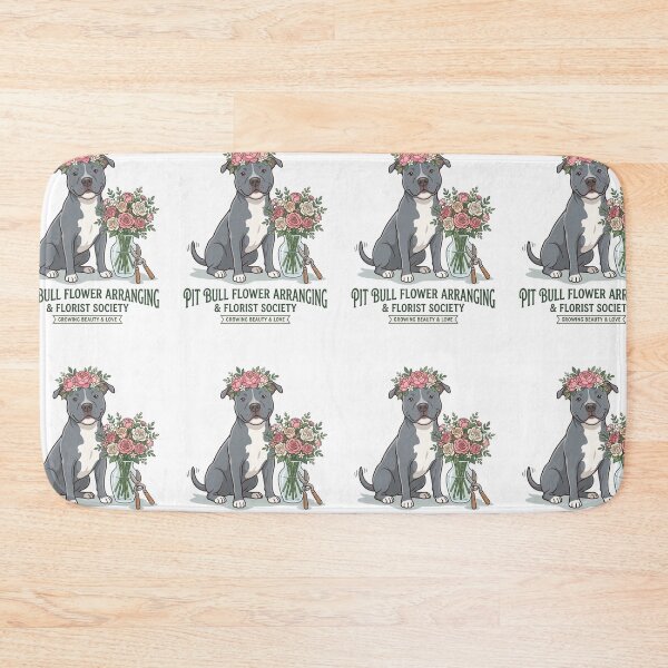 Item preview, Pit Bull Flower Arranging Florist Society Botanical Peony designed and sold by PictoVibe.