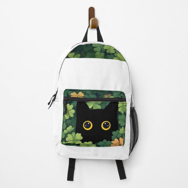 Item preview, Black Cat Peeking Through Clover designed and sold by PurrfectHome.