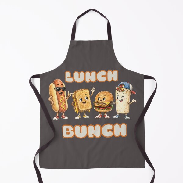 Artikelvorschau, Niedliche Cartoon-Lebensmittelfiguren der „Lunch Bunch“-Gruppe (Grafik) entworfen und verkauft von Bluebird Crafted Tee.