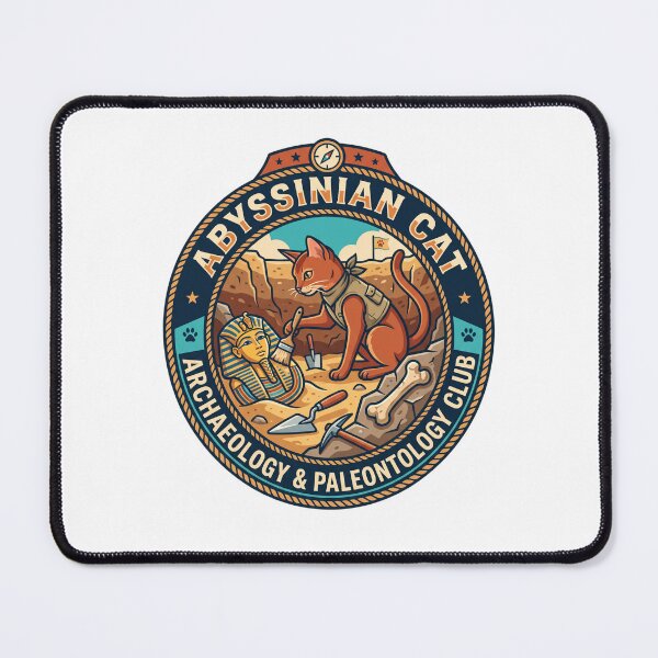 Item preview, Abyssinian Cat Archaeology Paleontology Excavation Fossil Artifact designed and sold by PictoVibe.