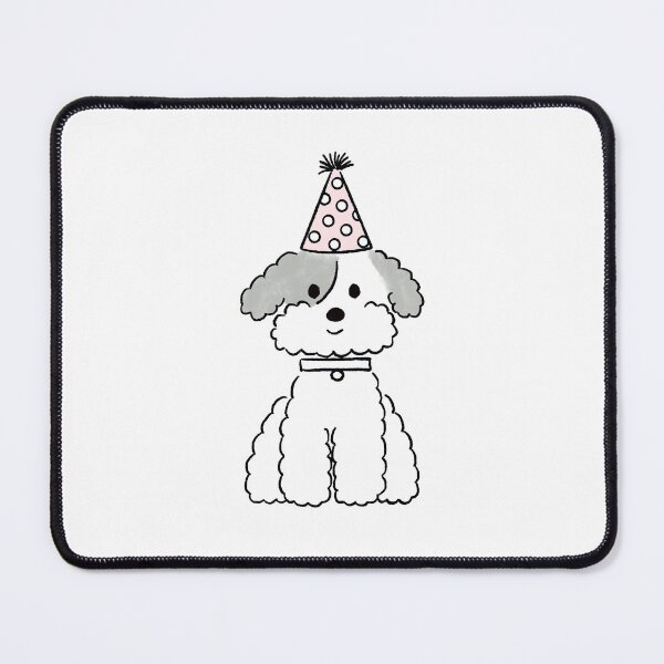 Item preview, Cute Poodle Birthday Dog | Minimal Party Puppy Illustration designed and sold by pinkystickstore.
