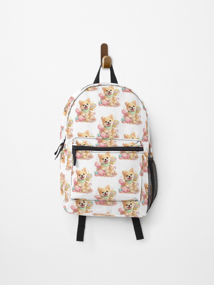 Thumbnail 1 of 3, Backpack, cute puppy designed and sold by Looplk.