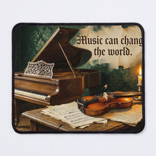 Item preview, Beethoven Music Can Change The World Dark Academia Oil Painting designed and sold by DoReMiStudio.