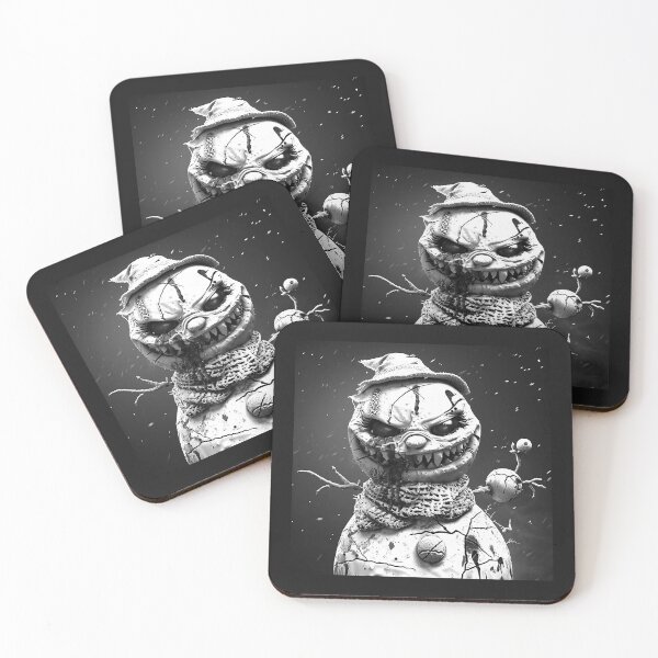 Item preview, Evil Snowman with Sharp Teeth – Creepy Winter Horror Art designed and sold by inkoutninja.