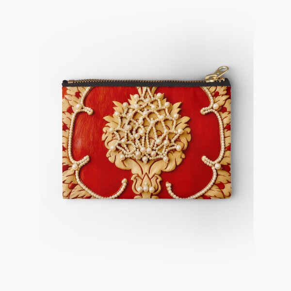 Item preview, Renaissance Pomegranate Fabric with Pearls designed and sold by Vicky Brago-Mitchell®.