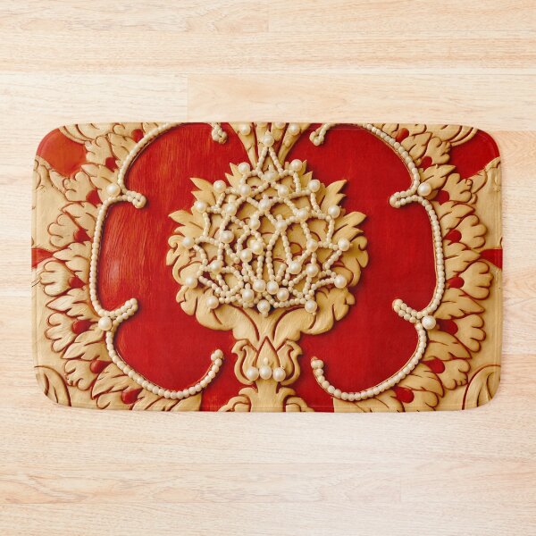 Item preview, Renaissance Pomegranate Fabric with Pearls designed and sold by Vicky Brago-Mitchell®.