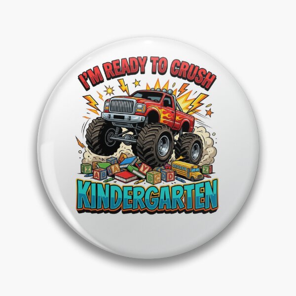 Item preview, Ready To Crush Kindergarten Monster Truck Kids designed and sold by SiarheiYur.