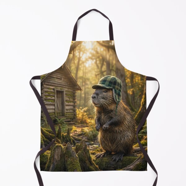 Item preview, Nutria Builds Log Cabin in the Heart of Louisiana designed and sold by Tridentulus.