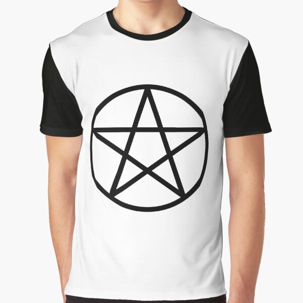 The Pentacle: Though often associated with Wicca, the great Greek mathematician Pythagoras was fascinated by the Pentacle Graphic T-Shirt