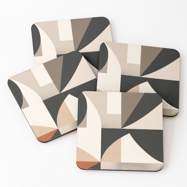 Item preview, Modern Abstract Geometric Composition | Minimalist Mid-Century Wall Art designed and sold by Lotus Girl .