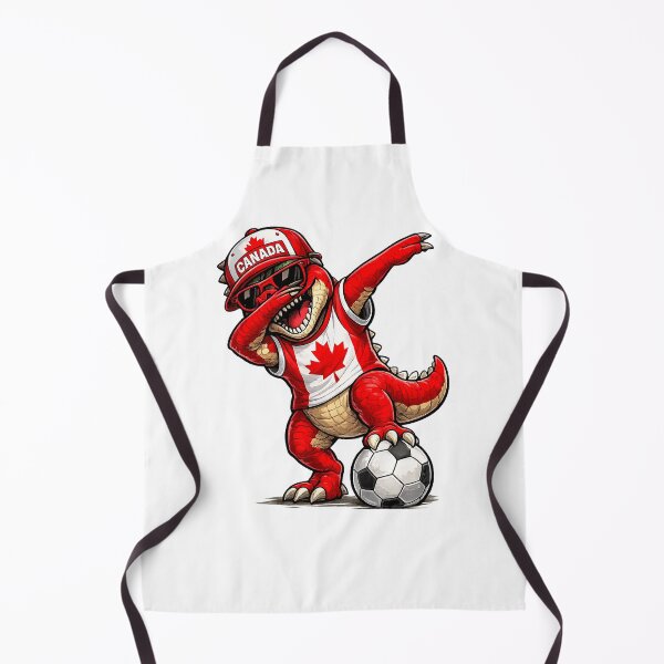 Item preview, Funny T Rex Maple Leaf Canadian Flag Dabbing Soccer designed and sold by QuiteOrbit.