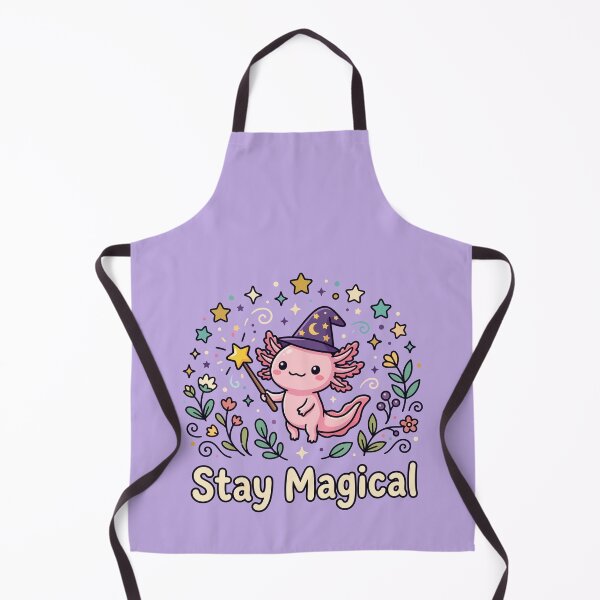 Item preview, Cute Axolotl Wizard Stay Magical Stars designed and sold by Amir Faysal.