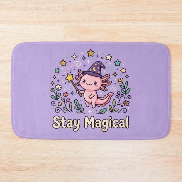 Item preview, Cute Axolotl Wizard Stay Magical Stars designed and sold by Amir Faysal.