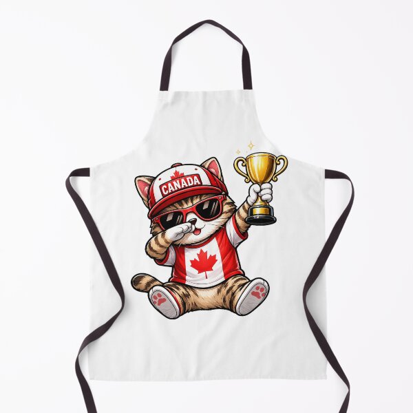 Item preview, Canada Flag Cat Dabbing Soccer Ball designed and sold by QuiteOrbit.